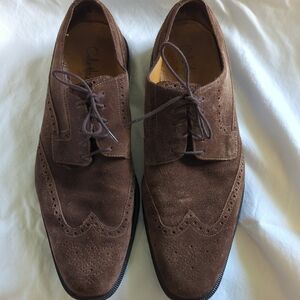 Cole Haan Dark Brown Suede Men's Derbys